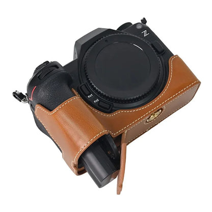 For Nikon Z6 III Camera Case Large Cutout PU Leather Protective Cover
