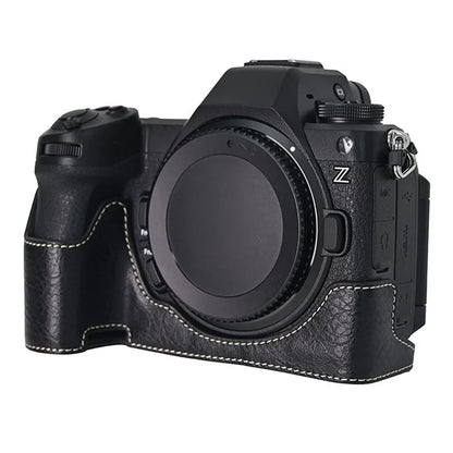 For Nikon Z6 III Camera Case Large Cutout Litchi Texture PU Leather Protective Cover