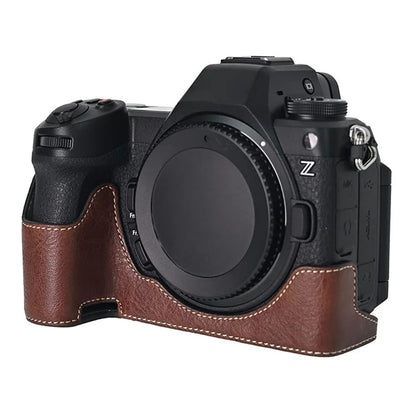 For Nikon Z6 III Camera Case Large Cutout Litchi Texture PU Leather Protective Cover