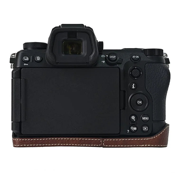 For Nikon Z6 III Camera Case Large Cutout Litchi Texture PU Leather Protective Cover