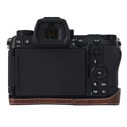 For Nikon Z6 III Camera Case Large Cutout Litchi Texture PU Leather Protective Cover