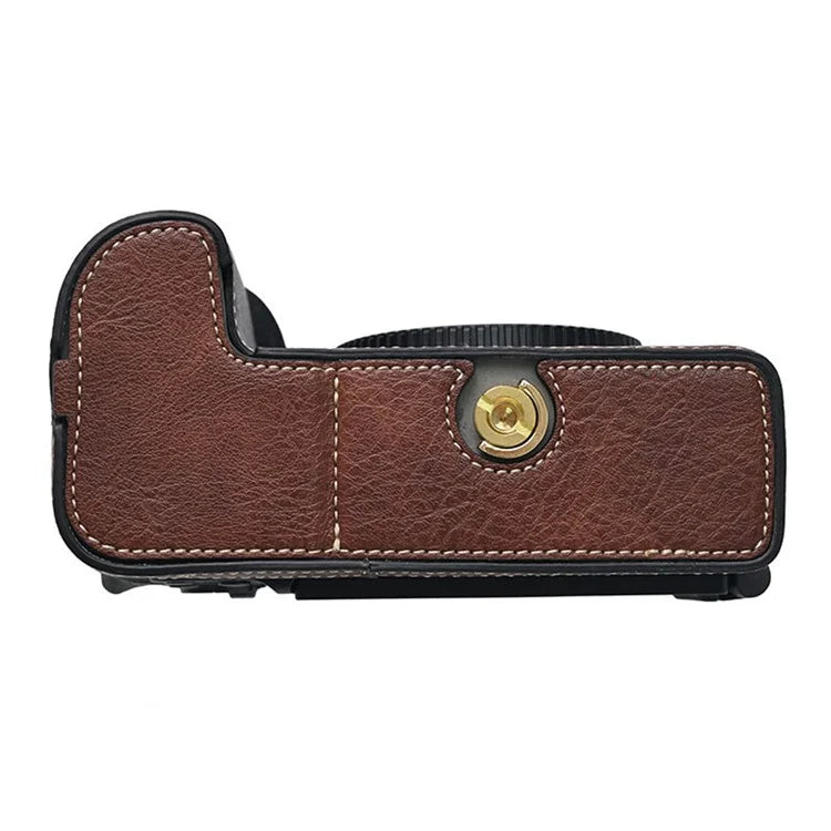 For Nikon Z6 III Camera Case Large Cutout Litchi Texture PU Leather Protective Cover