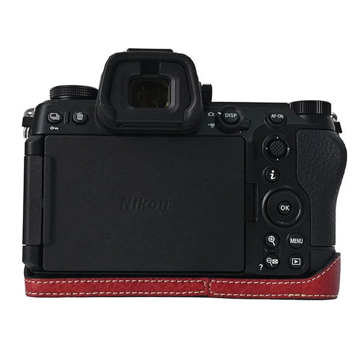 For Nikon Z6 III Camera Case Large Cutout Litchi Texture PU Leather Protective Cover