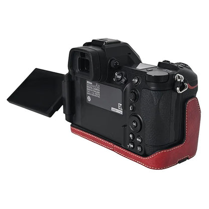For Nikon Z6 III Camera Case Large Cutout Litchi Texture PU Leather Protective Cover