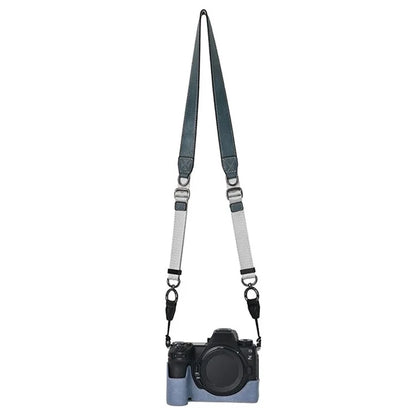 For Nikon Z6 III Camera Case with Shoulder Strap Large Cutout Litchi Texture PU Leather Protective Cover