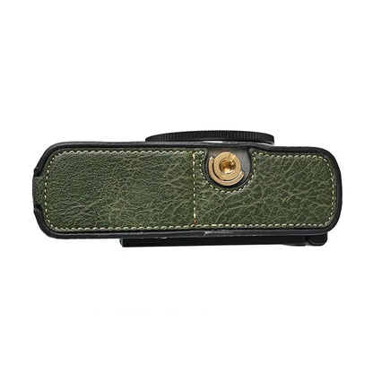 For Panasonic Lumix S9 Camera Case with Shoulder Strap Large Cutout Litchi Texture PU Protective Cover