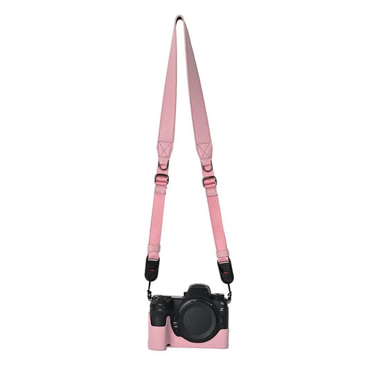For Nikon Z6 III Camera Case Large Opening Genuine Cow Leather Protector with Shoulder Strap