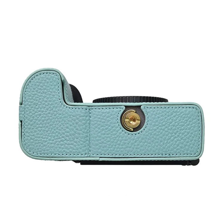For Nikon Z6 III Camera Case Large Opening Genuine Cow Leather Protector with Wrist Strap