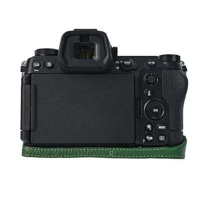 For Nikon Z6 III Camera Case Large Opening Genuine Cow Leather Protector with Wrist Strap
