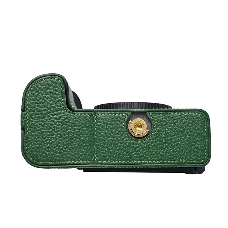 For Nikon Z6 III Camera Case Large Opening Genuine Cow Leather Protector with Wrist Strap