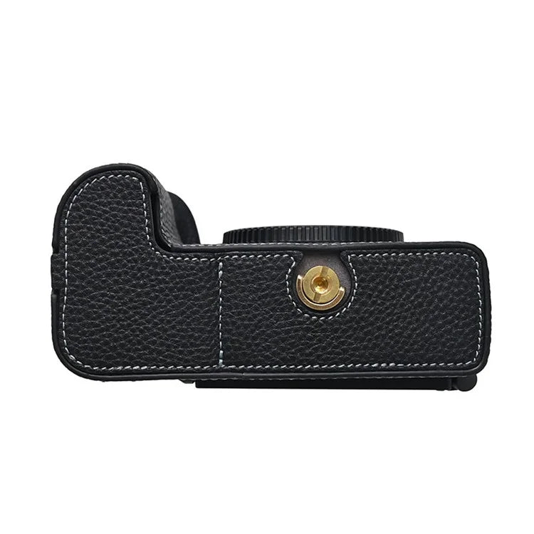 For Nikon Z6 III Camera Case Large Opening Genuine Cow Leather Protector with Wrist Strap