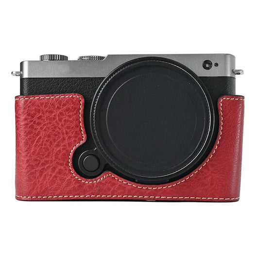 For Panasonic Lumix S9 Camera Case Large Cutout Litchi Texture PU Leather Protective Cover