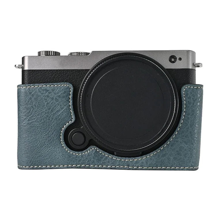 For Panasonic Lumix S9 Camera Case Large Cutout Litchi Texture PU Leather Protective Cover