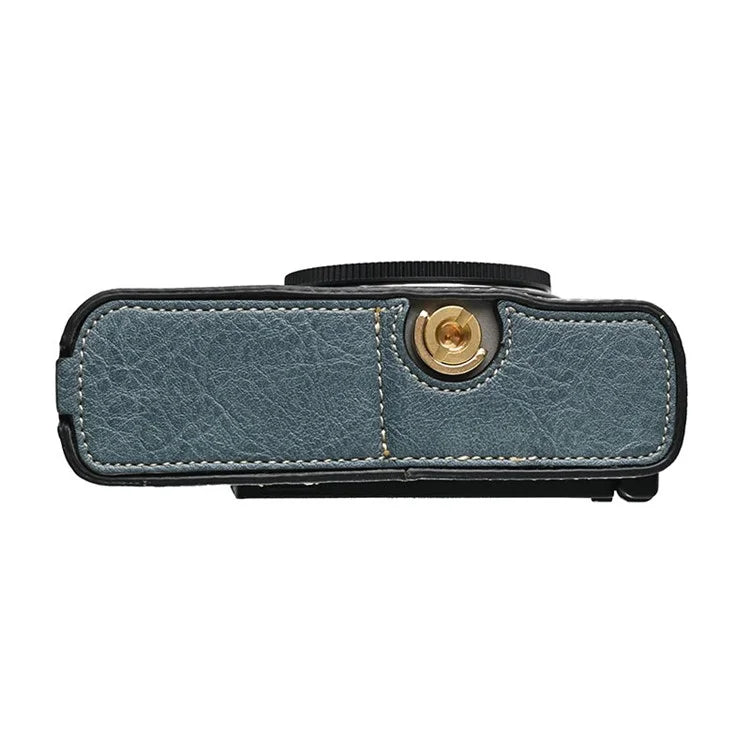 For Panasonic Lumix S9 Camera Case Large Cutout Litchi Texture PU Leather Protective Cover