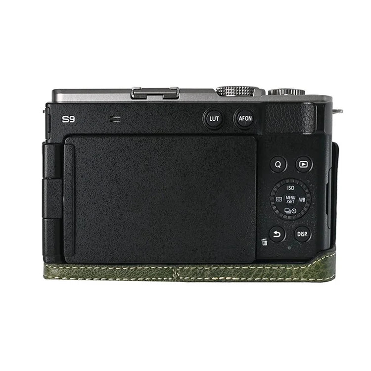 For Panasonic Lumix S9 Camera Case Large Cutout Litchi Texture PU Leather Protective Cover