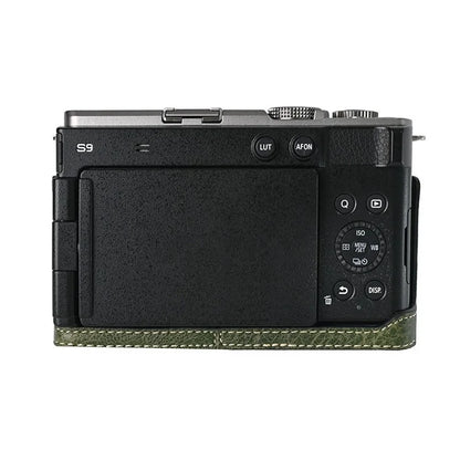 For Panasonic Lumix S9 Camera Case Large Cutout Litchi Texture PU Leather Protective Cover