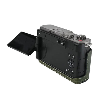For Panasonic Lumix S9 Camera Case Large Cutout Litchi Texture PU Leather Protective Cover