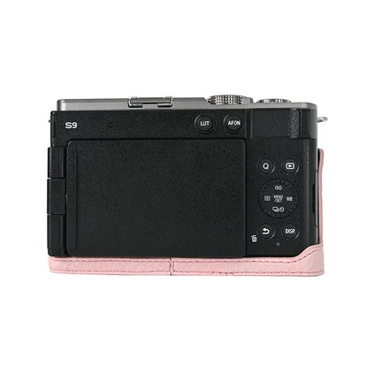 For Panasonic Lumix S9 Camera Case Large Cutout Litchi Texture PU Leather Protective Cover