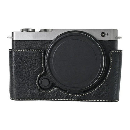 For Panasonic Lumix S9 Camera Case Large Cutout Litchi Texture PU Leather Protective Cover