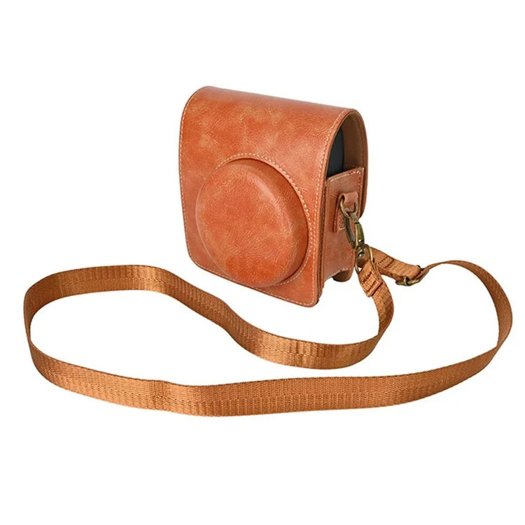 Camera Bag for Fujifilm Instax Mini 99 Camera PU Leather Crossbody Bag with Shoulder Strap