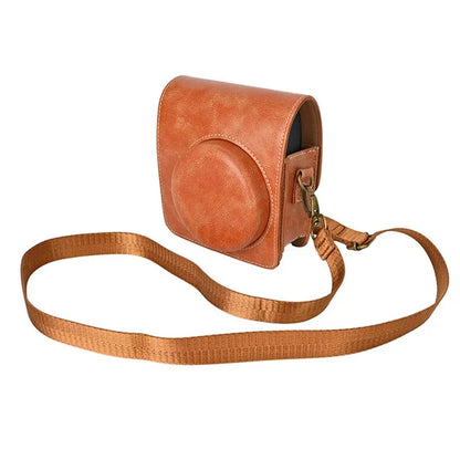 Camera Bag for Fujifilm Instax Mini 99 Camera PU Leather Crossbody Bag with Shoulder Strap
