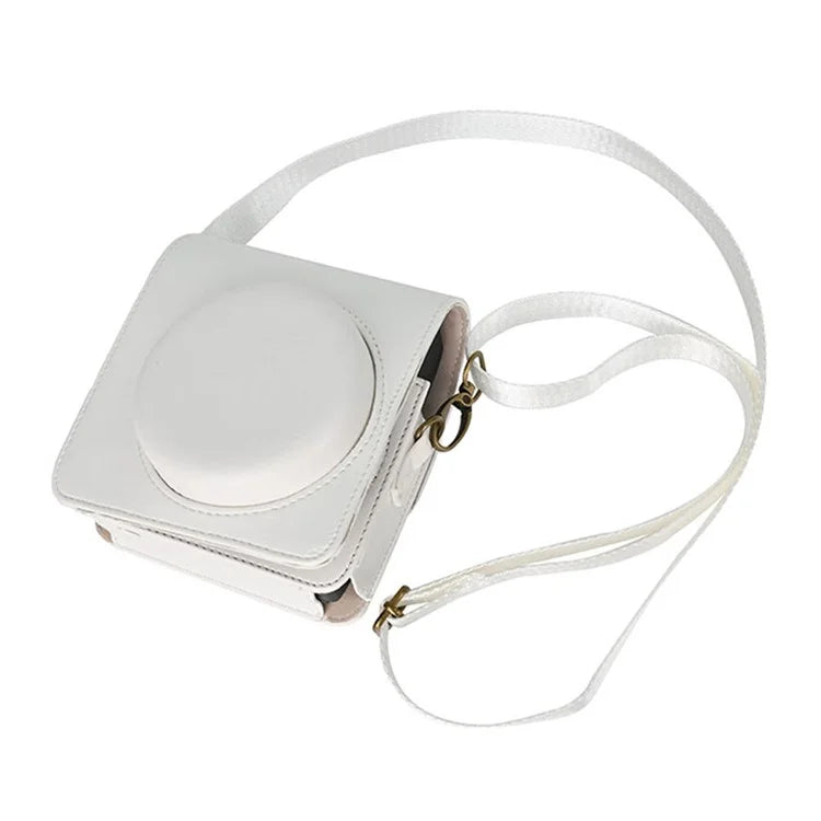 Camera Bag for Fujifilm Instax Mini 99 Camera PU Leather Crossbody Bag with Shoulder Strap