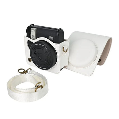 Camera Bag for Fujifilm Instax Mini 99 Camera PU Leather Crossbody Bag with Shoulder Strap
