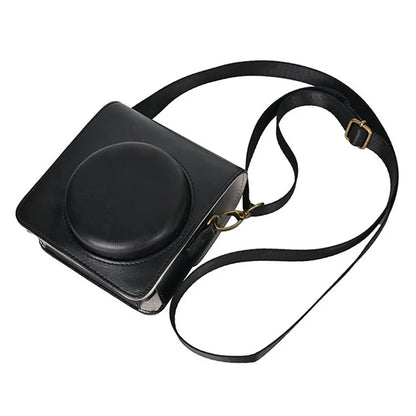 Camera Bag for Fujifilm Instax Mini 99 Camera PU Leather Crossbody Bag with Shoulder Strap
