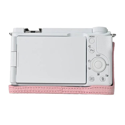 For Sony Alpha ZV-E10 II Camera Case Large Cutout Litchi Texture PU Leather Protective Cover