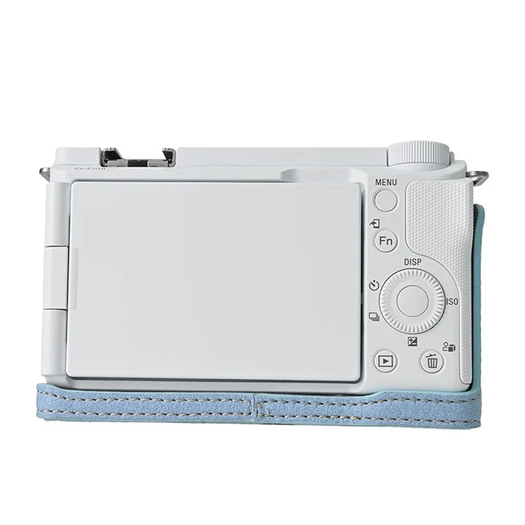 For Sony Alpha ZV-E10 II Camera Case Large Cutout Litchi Texture PU Leather Protective Cover