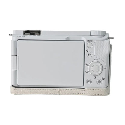 For Sony Alpha ZV-E10 II Camera Case Large Cutout Litchi Texture PU Leather Protective Cover