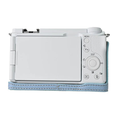 For Sony Alpha ZV-E10 II Camera Case with Shoulder Strap Large Cutout Litchi Texture PU Protective Cover