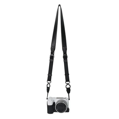 For Sony Alpha ZV-E10 II Camera Case with Shoulder Strap Large Cutout Litchi Texture PU Protective Cover