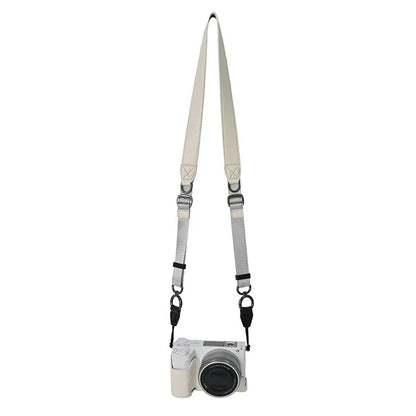 For Sony Alpha ZV-E10 II Camera Case with Shoulder Strap Large Cutout Litchi Texture PU Protective Cover