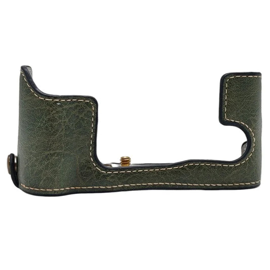 For Fujifilm X-T30 II / X-T30 / X-T20 / X-T10 Camera Bottom Case Half Body Leather Cover with Battery Opening