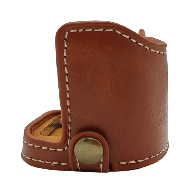 For Sony A7 / A7R PU Leather Camera Bottom Cover Half Body Case with Screw