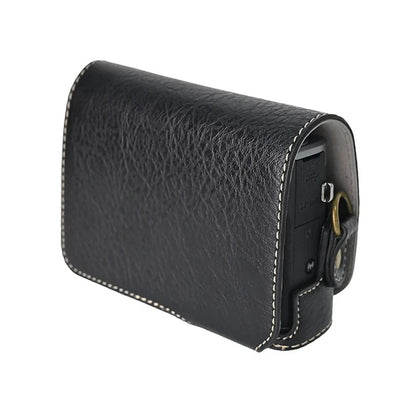 For Canon G7 X Mark II / G7 X Mark III Litchi Textured PU Leather Camera Case with Shoulder Strap