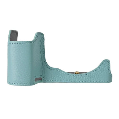 For Sony ZV-E10 II Camera Case Large Opening Genuine Cow Leather Protector with Shoulder Strap