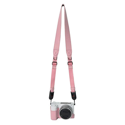 For Sony ZV-E10 II Camera Case Large Opening Genuine Cow Leather Protector with Shoulder Strap