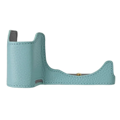 For Sony ZV-E10 II Camera Case Large Opening Genuine Cow Leather Protector with Wrist Strap