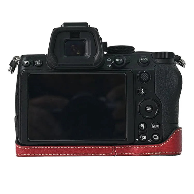 For Nikon Z 5 / Z 6 II / Z 7 II Camera Case Large Cutout Litchi Texture PU Leather Protective Cover