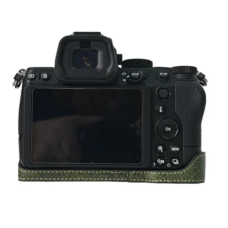 For Nikon Z 5 / Z 6 II / Z 7 II Camera Case Large Cutout Litchi Texture PU Leather Protective Cover