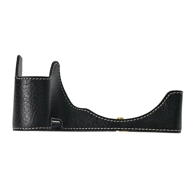 For Nikon Z 5 / Z 6 II / Z 7 II Camera Case Large Cutout Litchi Texture PU Leather Protective Cover