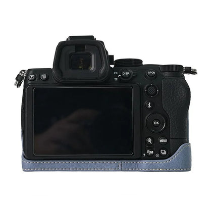 For Nikon Z 5 / Z 6 II / Z 7 II Camera Case with Shoulder Strap Large Cutout Litchi Texture PU Protective Cover
