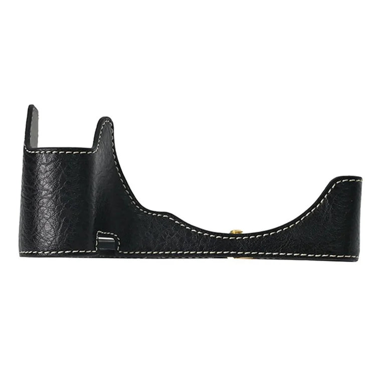 For Nikon Z 5 / Z 6 II / Z 7 II Camera Case with Shoulder Strap Large Cutout Litchi Texture PU Protective Cover