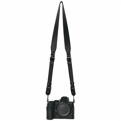 For Nikon Z 5 / Z 6 II / Z 7 II Camera Case Large Opening Genuine Cow Leather Protector with Shoulder Strap