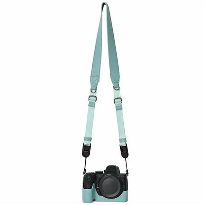 For Nikon Z 5 / Z 6 II / Z 7 II Camera Case Large Opening Genuine Cow Leather Protector with Shoulder Strap