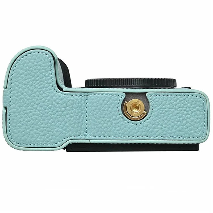 For Nikon Z 5 / Z 6 II / Z 7 II Camera Case Large Opening Genuine Cow Leather Protector with Shoulder Strap