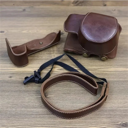 PU Leather Camera Case for Nikon Z30 Z50, Full Body Protection Bag Cover Shoulder Bag Camera and Lens Accessories