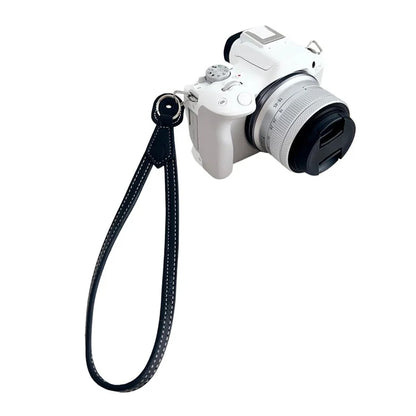 For Canon Nikon Sony Fujifilm Panasonic SLR Camera PU Leather Hand Strap Buffalo Texture Wrist Rope